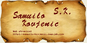 Samuilo Kovjenić vizit kartica